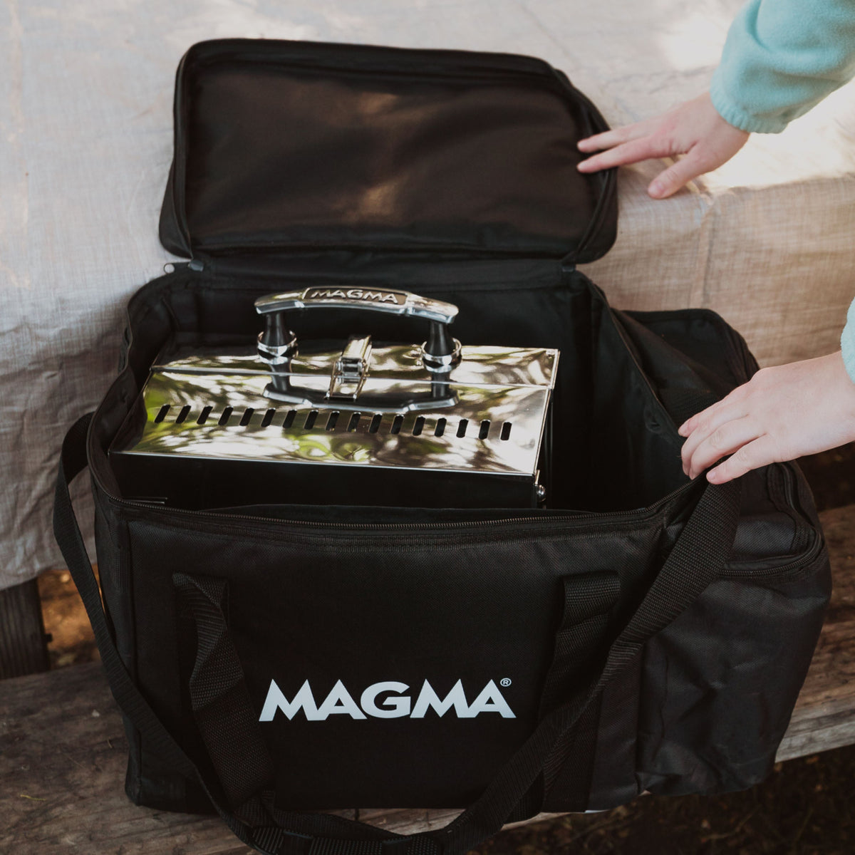 Magma Marine Kettle Carrying Case - Padded Storage Bag For Boat Grills A10-991 Black