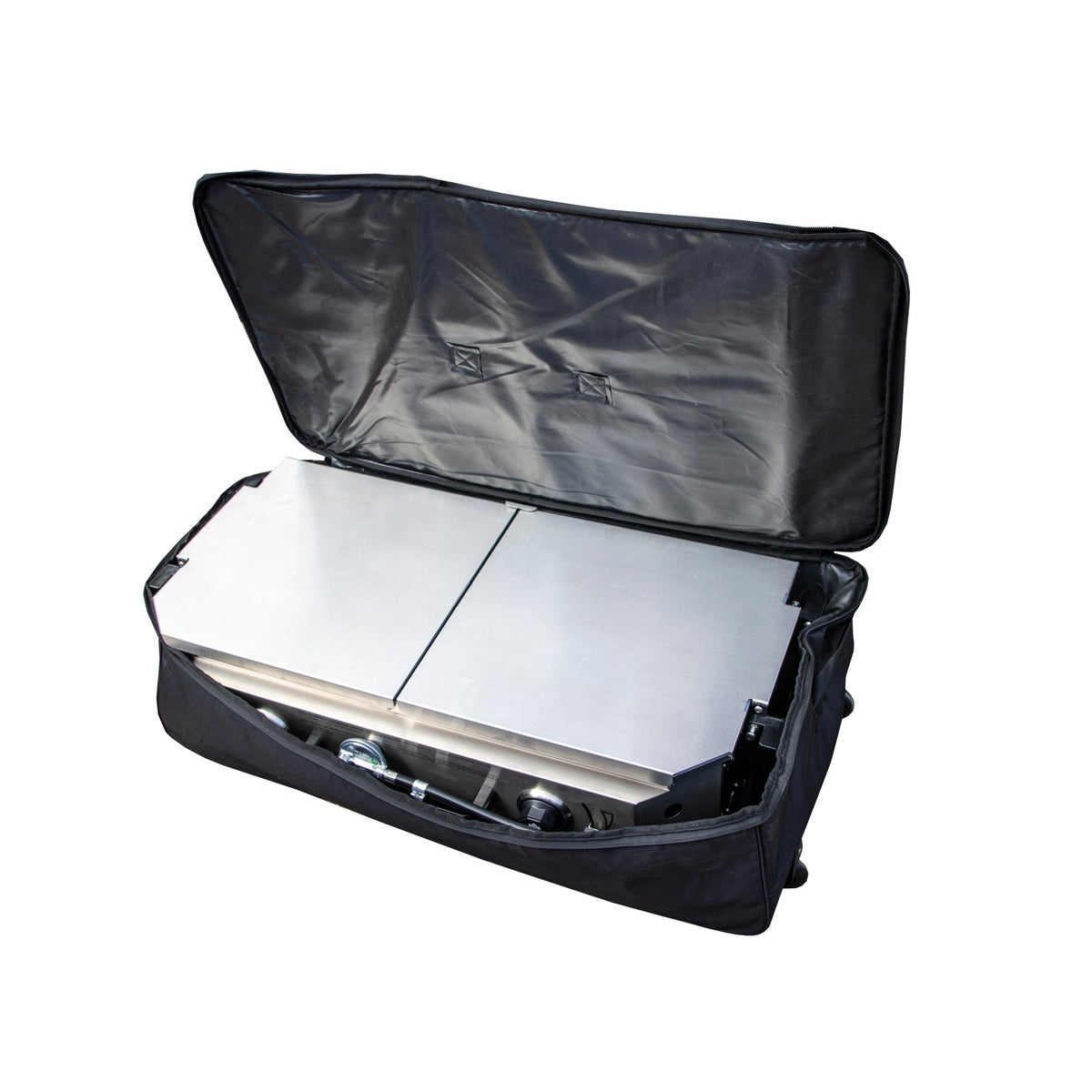 Magma Crossover Double Burner Firebox Padded Storage Case with Wheels