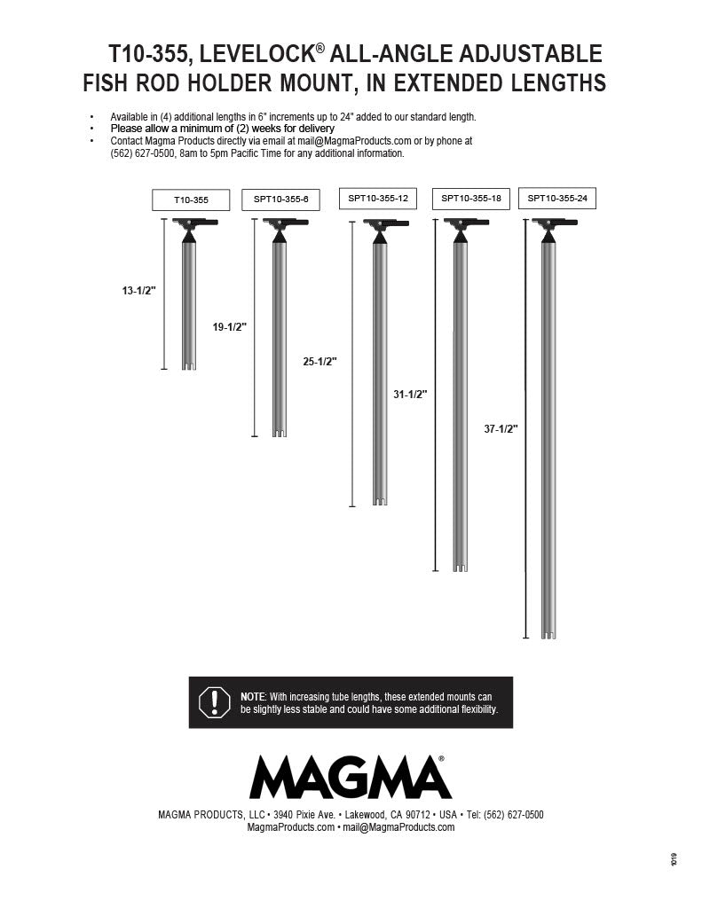 Magma Products Fishing Rod Holder Grill Mount, All Angle Adjustable,  Leve-Lock