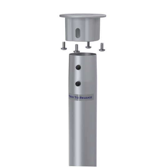 Double Locking Stowable Pedestal Mount