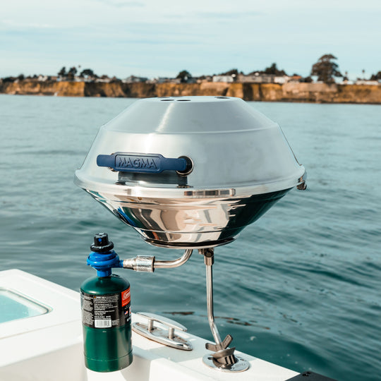 magma levelock all-angle adjustable fish rod holder mount Grill Mount for Boat Rectangular Grills/Bait Fillet Table Comes with 4 (four) inch 20 Flathead Stainless Steel Screws Boat Bbq Magma Rod Holder