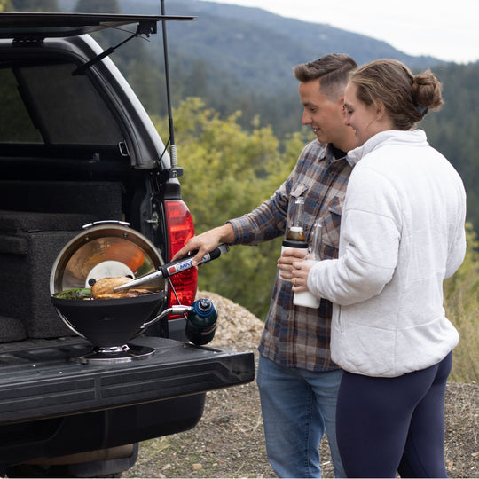 Graphite Beach Fire Gas Grill