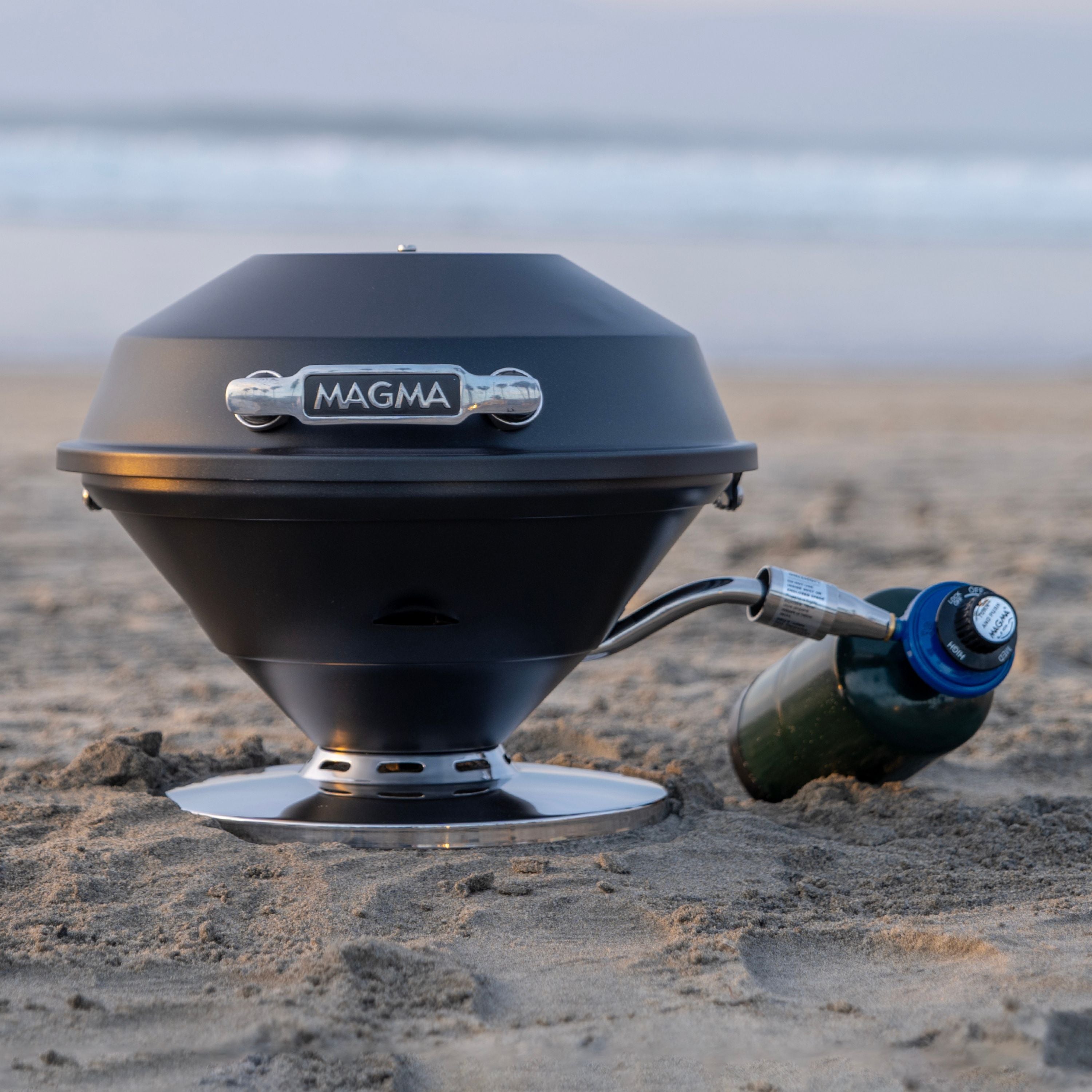 Graphite Beach Fire Gas Grill