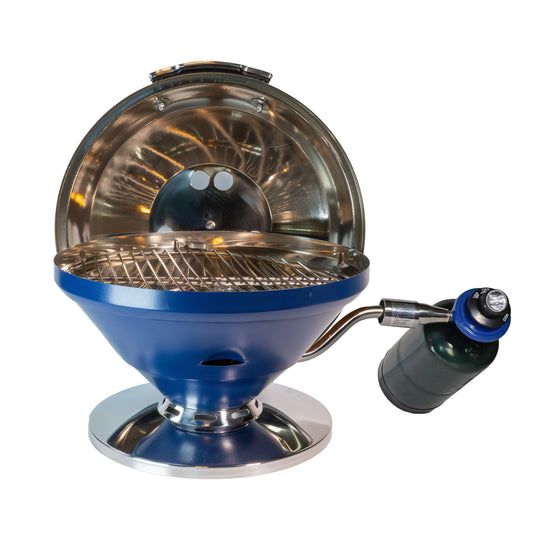 Midnight Blue Beach Fire Gas Grill