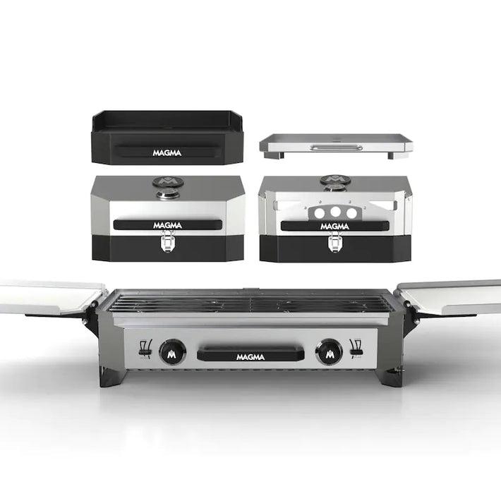 Magma Crossover Portable Grill, Griddle Top and Double Burner for