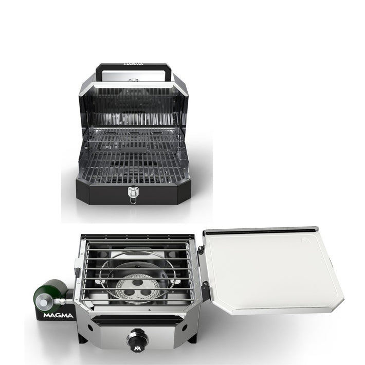 Marine Crossover Single Burner and Grill Top Bundle