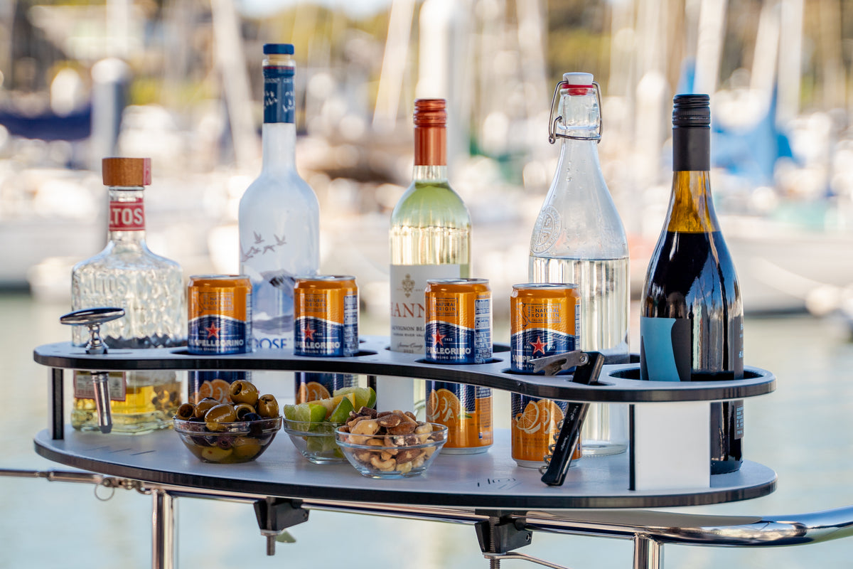 Magma Elliptical Party Table with Dual Rail Mount for boats Magma