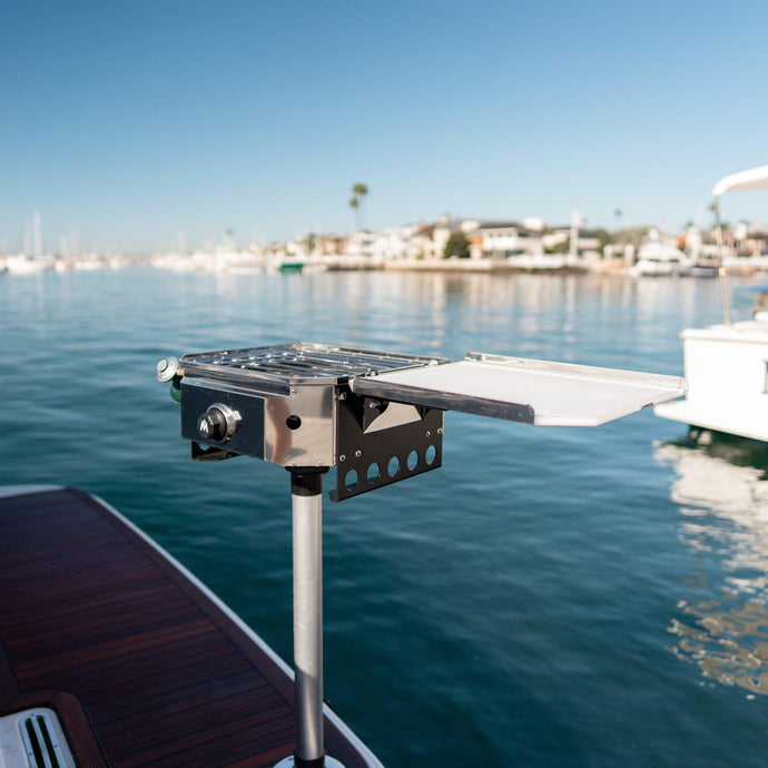 Pontoon Boat Grill Rod Holder Grill Mount Pontoon Grills Magma Products Pontoon Boat Grill Rod Holder Grill Mount Pontoon Grills Magma Products