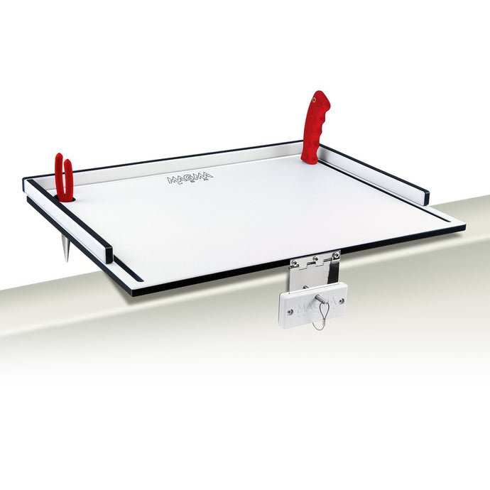 Fishing Bait Tray Cutting Food Tray, Pulpit Rail Mount 700mm Boat