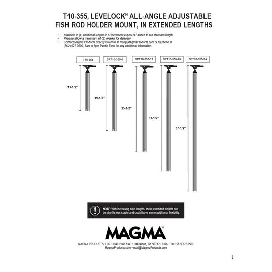 magma levelock all angle adjustable fish rod holder mount LeveLock® All-Angle Fish Rod Holder Mount